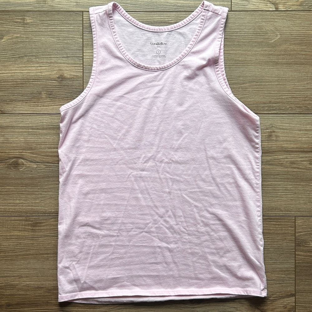 Goodfellow & Co | Light Pink Cotton Tank Top (Small) - Picture 3 of 5